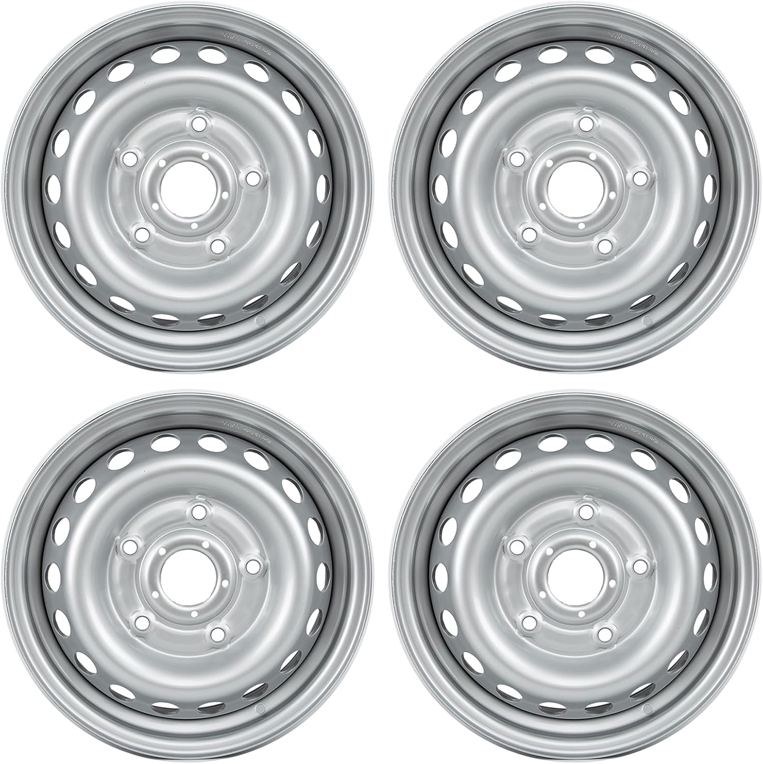 16 Inch Solid Steel Wheel, Silver Wheel Rim for Ford Transit 250 2015 2016 2017 2018 2019 2020 OEM Direct Replacement Rim Accessories（1 Pack）