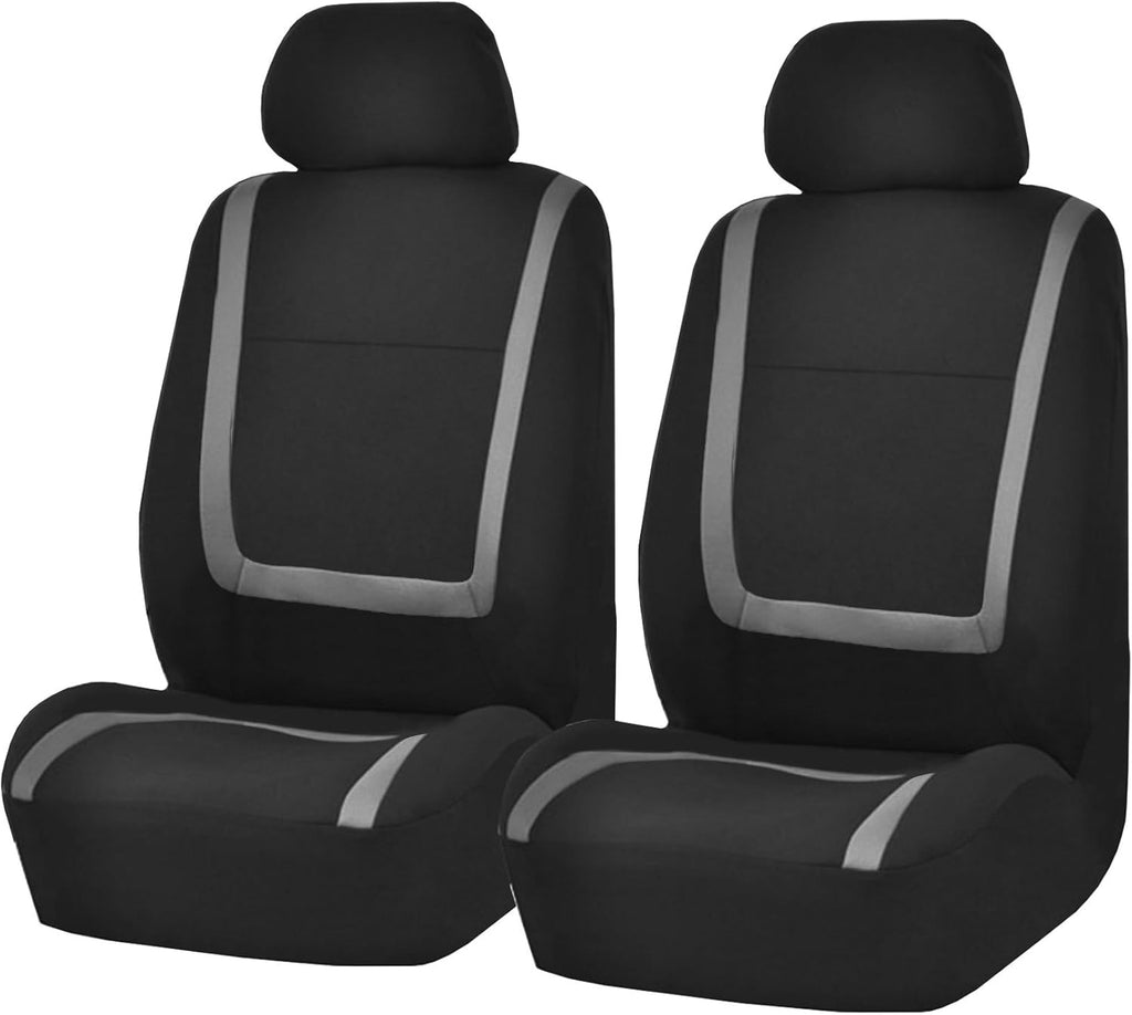 TLH Automotive Car Seat Covers Unique Flat Cloth Car Seat Covers Front Set Only, Purple Seat Covers Universal Fit Seat Covers Interior Accessories Car Seat Protector for Cars, Auto, Trucks, SUV