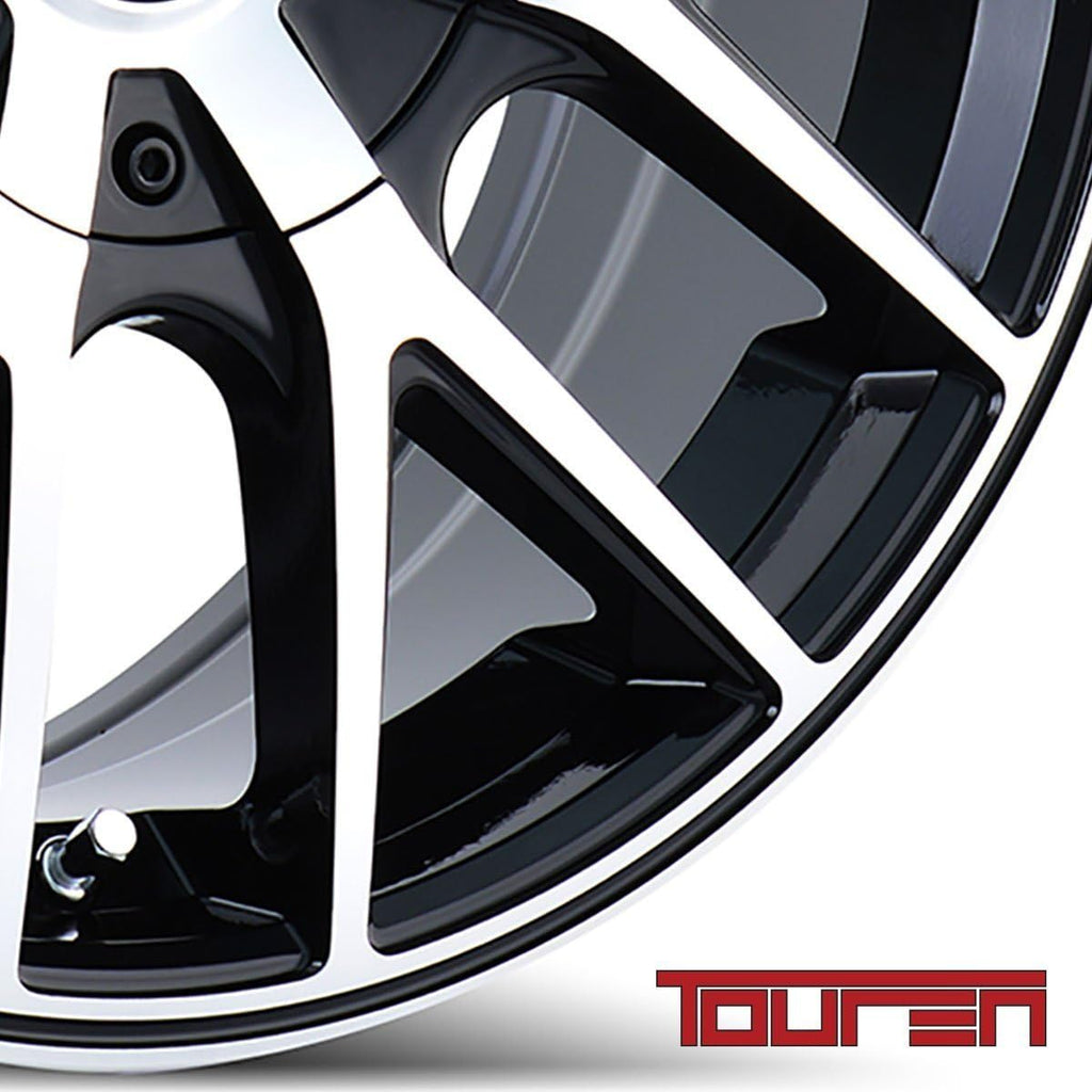 Touren TR60 16 Machined Black Wheel/Rim 4x100 & 4x4.5 with a 42mm Offset and a 67.1 Hub Bore. Partnumber 3260-6701B