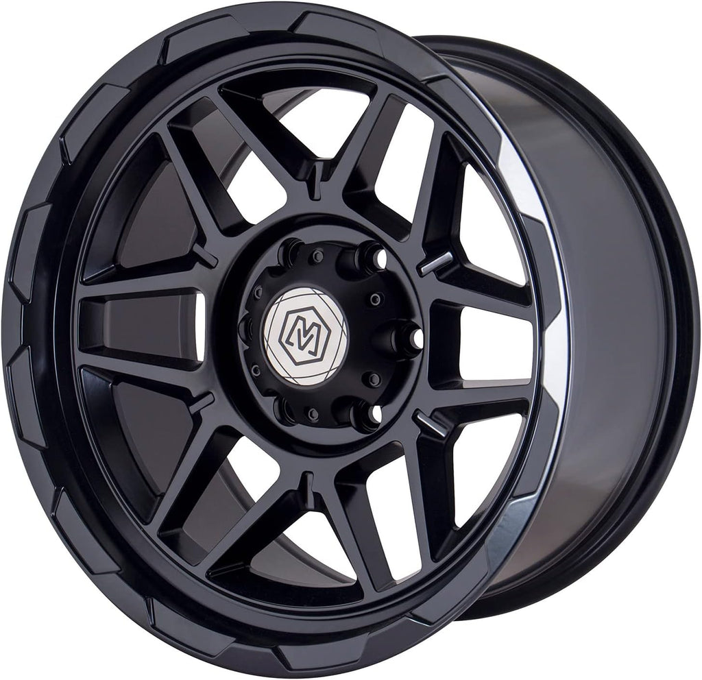 Michael Pro 18 inch Wheel - Compatible with 4x4 and 18" Ford Ranger - Upgrade Your Off-Road Experience - Black