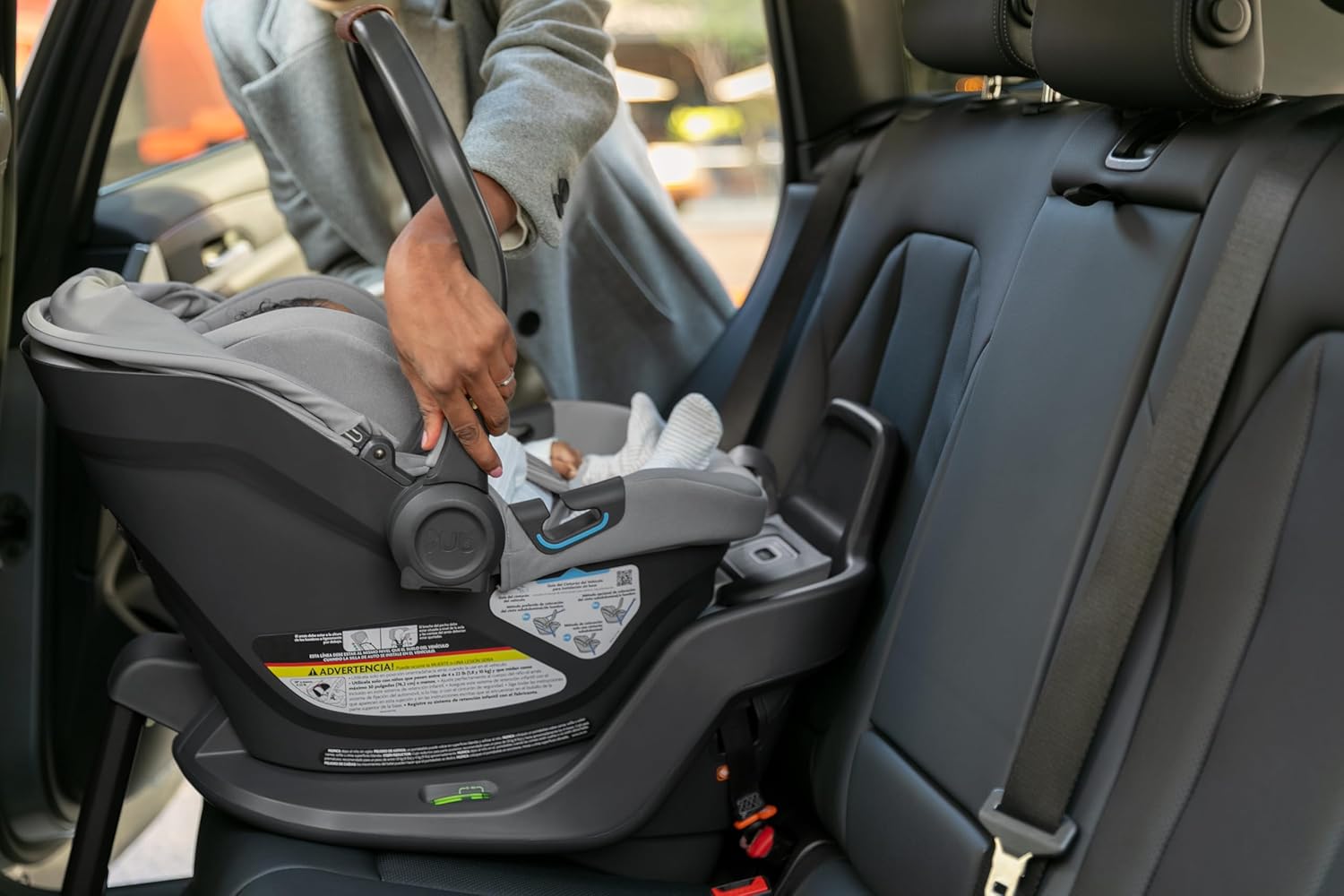 UPPAbaby Extra Aria Car Seat Base/Compatible with Aria Infant Car Seats/SmartSecure Installation with Load Leg