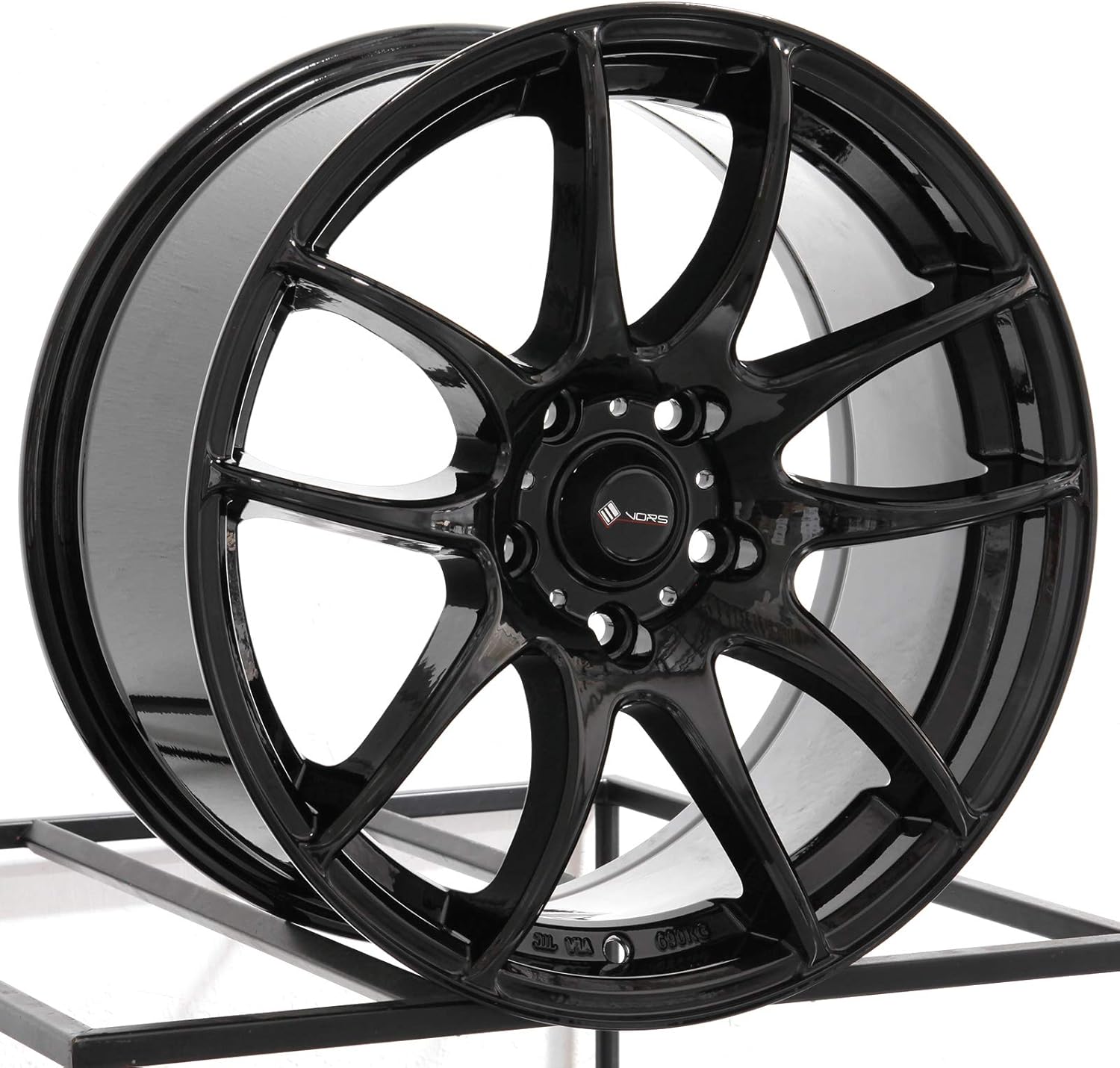 18x8.5 Vors TR4 5x114.3 35 Black Wheel Rim 73.1