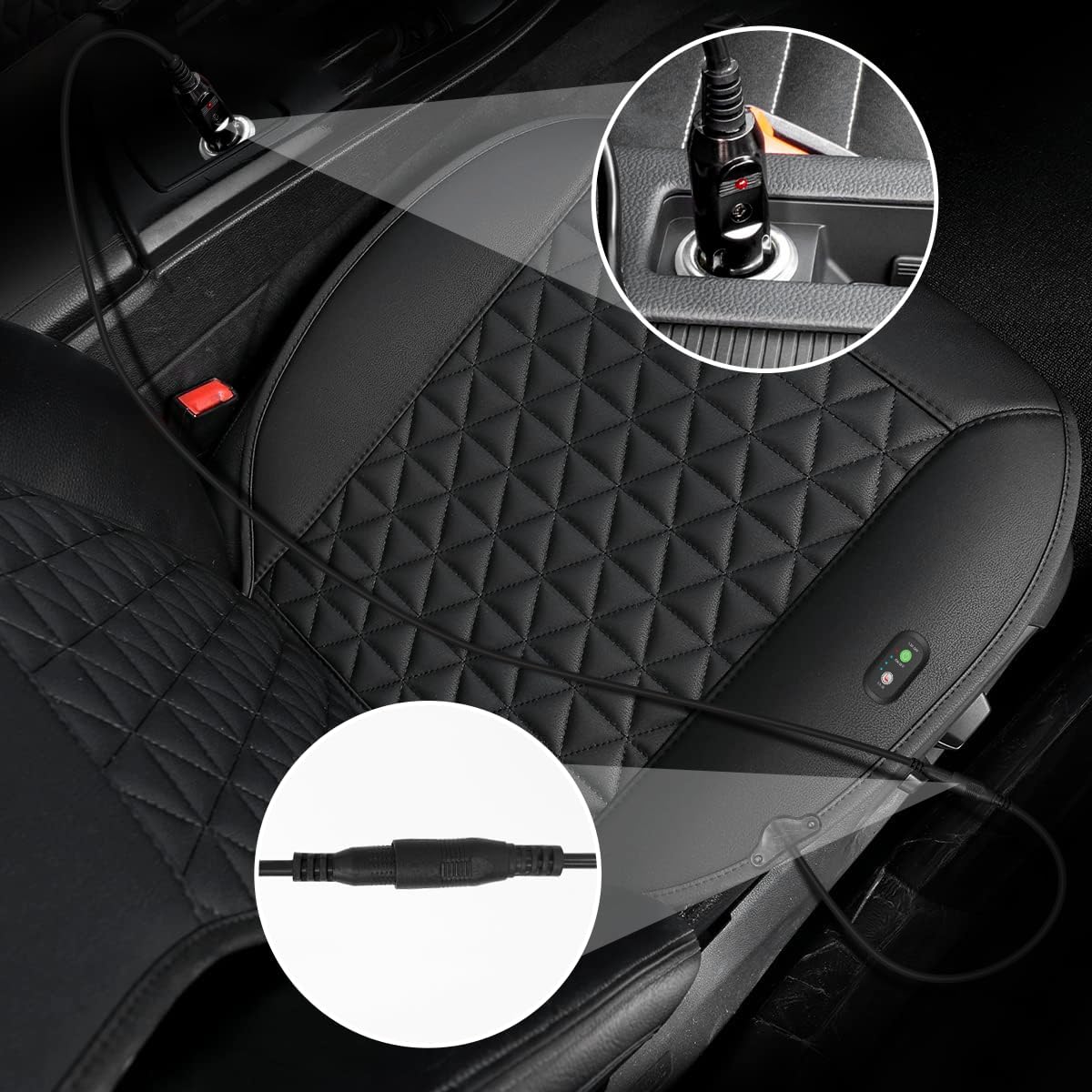 Universal Seat Cushion, Comfortable Seat Cover with Full Back Support in Winter