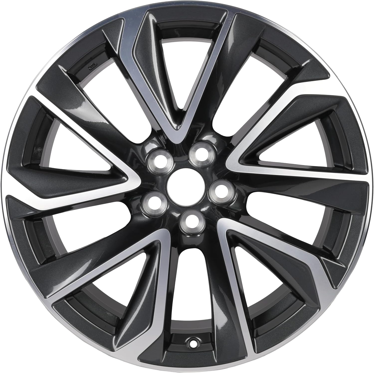 Replacement 18 Inch Wheel For Toyota Corolla Aluminum Alloy Rim for 2019 2020 2021 2022 Models | 18x8" | Gray w/Machine Face - Replacement Rim