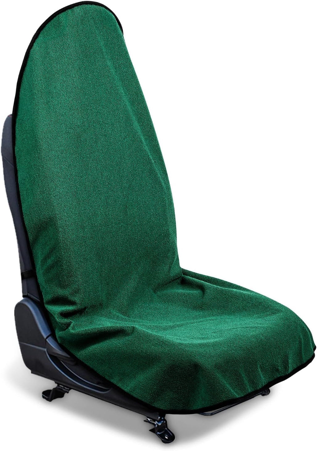 Waterproof Sweating Car Seat Cover for Post Gym Workout, Running, Swimming, Beach and Hiking, Universal Fit Non-Slip Bucket Seat Protector for Cars SUV Trucks, Machine Washable (2pcs Black)