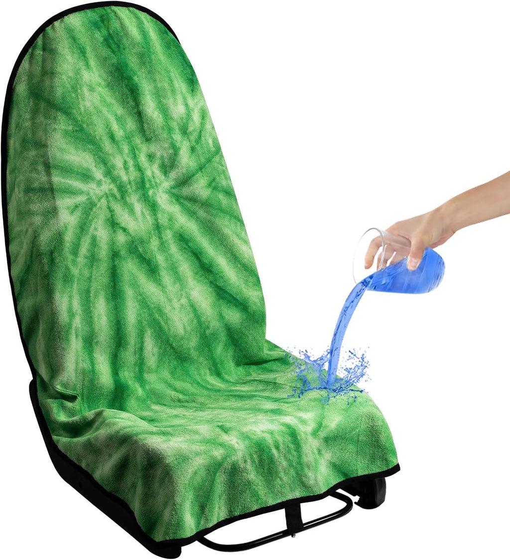 Waterproof Sweating Car Seat Cover for Post Gym Workout, Running, Swimming, Beach and Hiking, Universal Fit Non-Slip Bucket Seat Protector for Cars SUV Trucks, Machine Washable (2pcs Black)