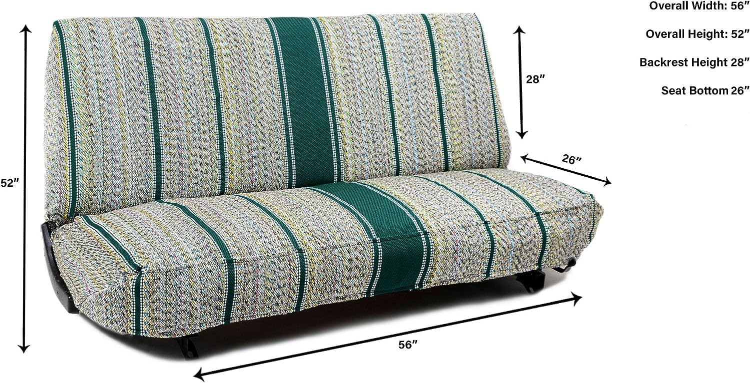 Seat Covers Unlimited - Universal Car Seat Cover for Truck and Car Bench Seats That are One Piece and Durable for Long Lasting Protection - Black