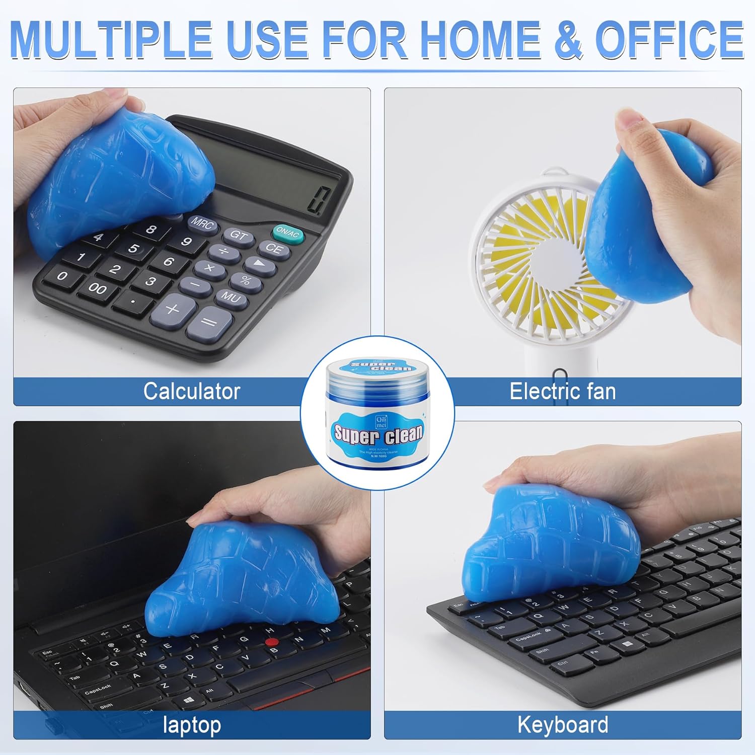 JUSTTOP Car Cleaning Gel Detailing Putty,Automotive Interior Cleaning Slime,Car Vent Cleaning Kit for Car and Keyboard,Putty Cleaning Car Accessories Blue