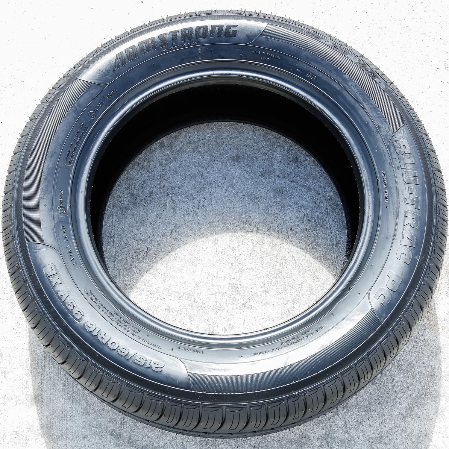 Armstrong Blu-Trac PC All-Season Passenger Car Touring Radial Tire-215/60R16 215/60/16 215/60-16 99V Load Range XL 4-Ply BSW Black Side Wall UTQG 700AA