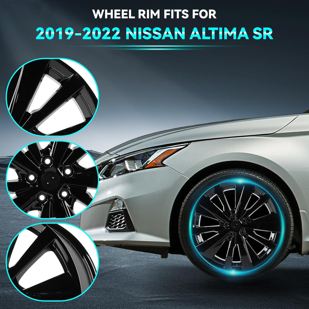 New 19 Inch 19x8 Inch Premium Aluminum Alloy Wheel Rim Fits For 2019 2020 2021 2022 Nissan Altima SR, ALY62785U46N, Direct Fit Rims and OE Stock